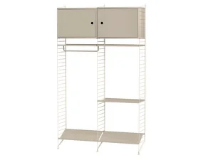 String Hallway T Shelving Set, beige
