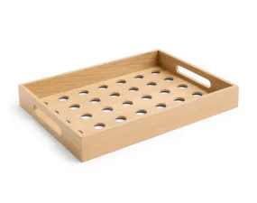 Terrazza Dot Tray, natural oak