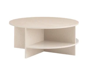 Halves Coffee Table, light taupe Terrazzo