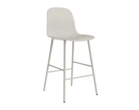 Form Bar Chair 65 cm with backrest, light grey