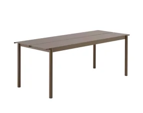 Linear Steel Table 200 cm, taupe