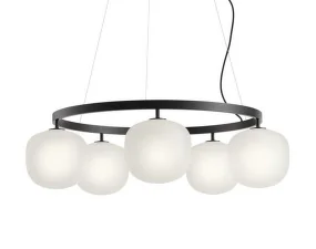 Rime Chandelier, black