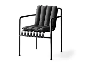 Palissade Dining Armchair Soft Quilted Cushion, anthracite