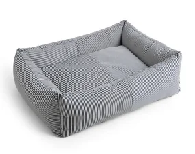 HAY Dogs Bed Zip L, blue and white stripe