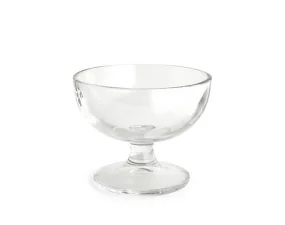 Glass Dessert Bowl, set of 4 pcs, clear