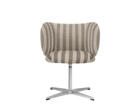 Rico Dining Chair Swivel Louisiana, sand/off-white