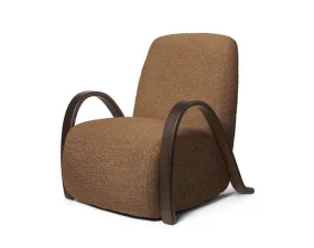 Buur Lounge Chair Raw Bouclé, tan