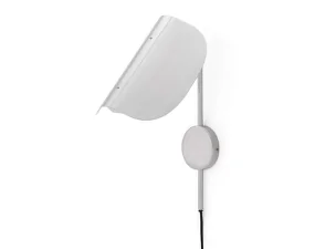 Wing Wall Lamp, polished aluminium