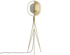 Pearl Floor Lamp, brass