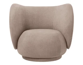 Rico Lounge Chair, Bouclé sand