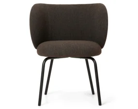 Rico Dining Chair, Hallingdal dark grey brown / black