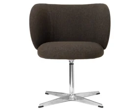 Rico Dining Chair Swivel, Hallingdal dark grey brown