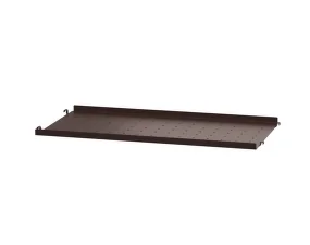 String Metal Shelf Low Edge 58 x 30, dark brown