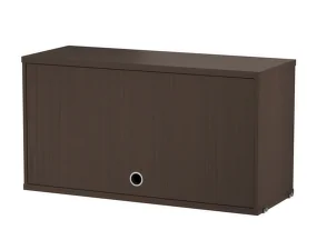 String Cabinet with Flip Door, dark oak