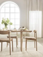 Merge Dining Chair, white pigmented oiled oak