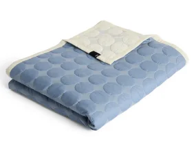 Mega Dot Organic Plaid 260x260, dusty blue