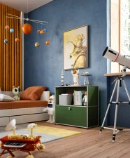 USM Haller Sideboard M62, olive green