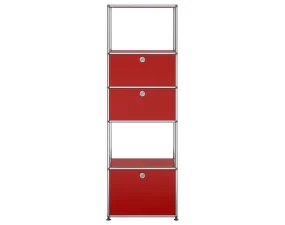USM Haller Shelving Unit M52, ruby red
