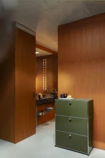 USM Haller Shelving G1, olive green