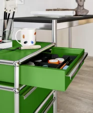 USM Haller M63 Mobile Pedestal, brown