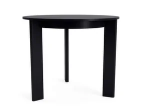Chisel 20 Table Round Ø90, black lacquered oak