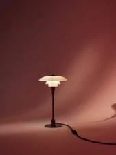 PH 2/1 Table Lamp, glossy burgundy