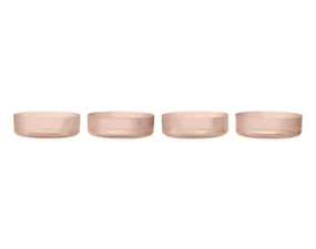 Ripple Serving Bowls Set of 4, blush