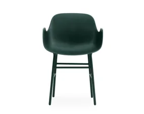 Form Armchair Steel, green