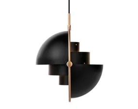 Multi-Lite Pendant Large, black/brass
