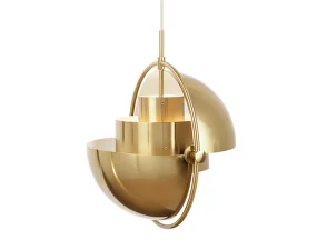 Multi-Lite Pendant Large, brass