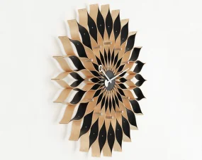 Sunflower Clock, birch