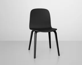 Visu Chair Wood Base, black