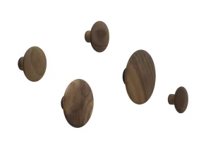 The Dots Coat Hook L, walnut