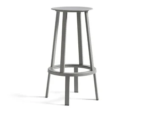Revolver Bar Stool H75, sky grey