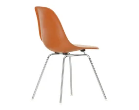 Eames Fiberglass Side Chair DSX, red orange