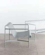 Palissade Lounge Chair Low, galvanised
