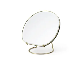 Pond Table Mirror, brass