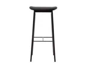 NY11 Bar Stool High, black oak / Ultra Leather Black 41599
