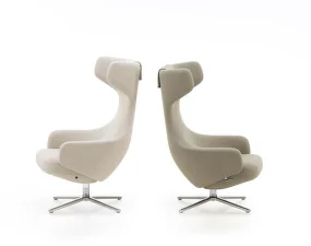 Grand Repos Lounge Chair with Ottoman, Dumet