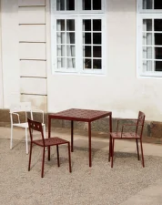Balcony Table 75 cm, iron red