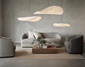 Tense Pendant Lamp Ø120, white tyvek