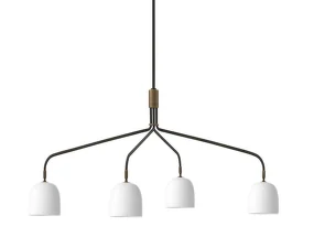 Howard 4 Long Chandelier, bone china