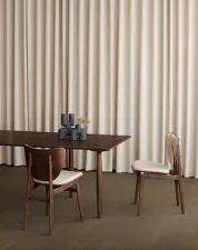 Oku Dining Table L200, light smoked oak