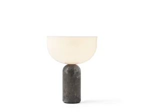 Kizu Portable Table Lamp, Gris du Marais marble