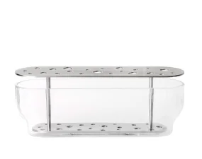 Ikebana Vase Long, stainless steel