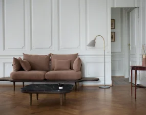Fly SC11 Lounge Table, smoked oak/Nero Marquina