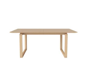 Nord Dining Table 180 cm, white pigmented oak