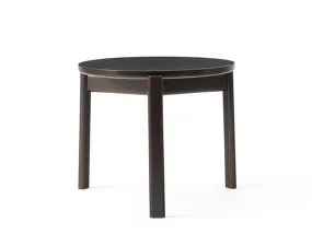 Passage Lounge Table Ø50, dark lacquered oak