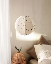 Dots Embroidered Textile Shade