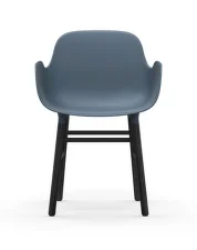 Form Armchair Black, blue